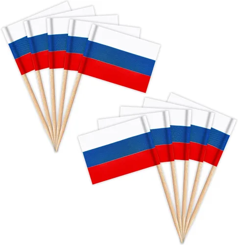 Miniatura 33 de ZXvZYT Banderas de palillos de dientes cubanos con bandera de Cuba, decoración pequeña para cupcakes de Cuba, decoración de frutas y cóctel