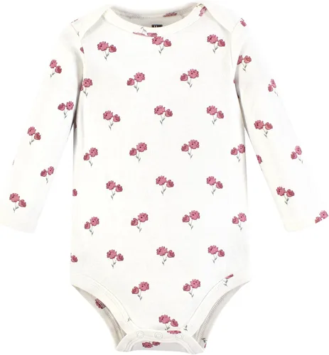 Miniatura 59 de Hudson Baby Body unisex de algodón de manga larga para bebé, leopardo rosa rojo