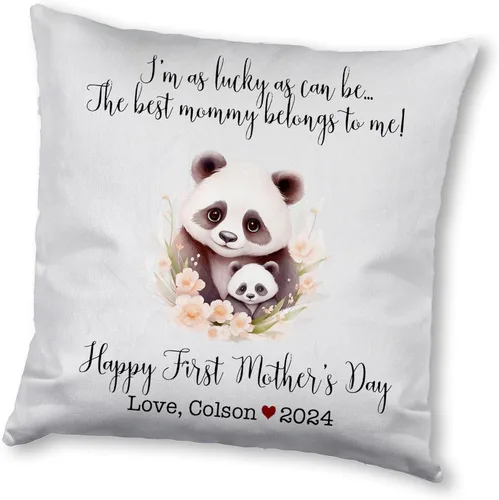 Miniatura 15 de Generic Panda, funda de almohada personalizada para el primer día de la madre, funda de almohada personalizada para el día de la madre, regalo