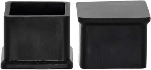 Miniatura 25 de Flyshop Tapas cuadradas de goma antideslizantes para patas de silla, protectores de suelo para muebles, 1-3/8 pulgadas x 1-3/8 pulgadas, color negro