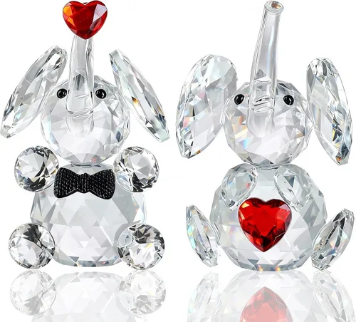 Miniatura 10 de HDCRYSTALGIFTS Figuras de Gatos de Cristal Soplado de 2 pulgadas Coleccionables Paquete de 4 Estatua de Animal Gatito de Cristal Verde Esmeralda