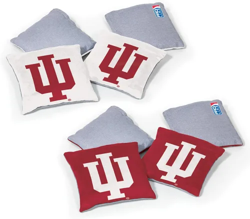 Miniatura 37 de Wild Sports - Puf de doble cara NCAA College de 8 unidades, bolsas de lanzamiento prémium para juego de cornhole, ideal para portones traseros