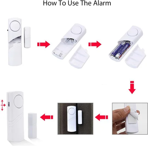 Miniatura 7 de Alarma de puerta y ventana, alarmas de puerta de 90 dB para seguridad de niños, alarma antirrobo de ventana y piscina para el hogar