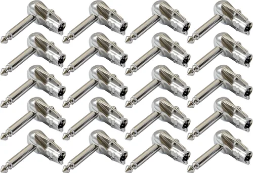 Miniatura 6 de GLS Audio Enchufes de ángulo recto de 1/4 de pulgada TS Mono, estilo resistente para cables de altavoz, cables de conexión, serpientes, enchufe