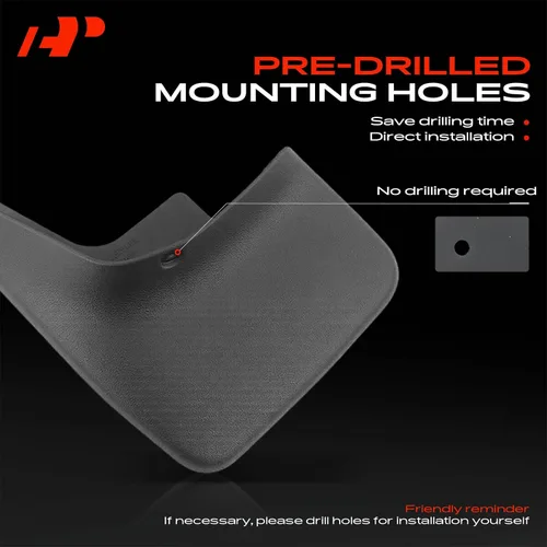 Miniatura 6 de A-Premium Juego de 4 piezas de aletas para guardabarros con kits de herrajes compatibles con Jeep Grand Cherokee 2005-2010, utilitario deportivo