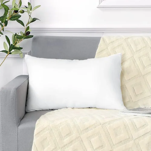 Miniatura 6 de Artscope Cojín rectangular de alta calidad para sofá, cama, cojín decorativo para interiores, 12 x 20 pulgadas