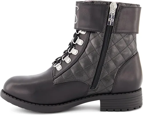 Miniatura 3 de Jessica Simpson Botas de moto para niñas, botas negras, botas negras de cuero para niñas