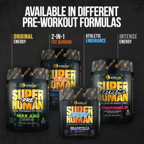 Miniatura 8 de ALPHA LION Superhuman Pump Polvo para antes de entrenar, suplemento preentrenamiento sin cafeína ni estimulantes, potenciador de óxido nítrico