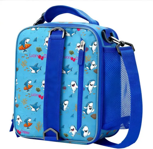 Miniatura 11 de Expandable(18cans) Lunch Box Insulated Cute Cartoon Lunch bag for Kids Boys Grils Toddler Teens Portable Lightweight Small Lunchbox With Shoulder