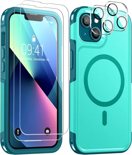 Miniatura 9 de Lanhiem Funda para iPhone 13, impermeable IP68, a prueba de polvo, a prueba de golpes, con protector de pantalla integrado, cubierta frontal