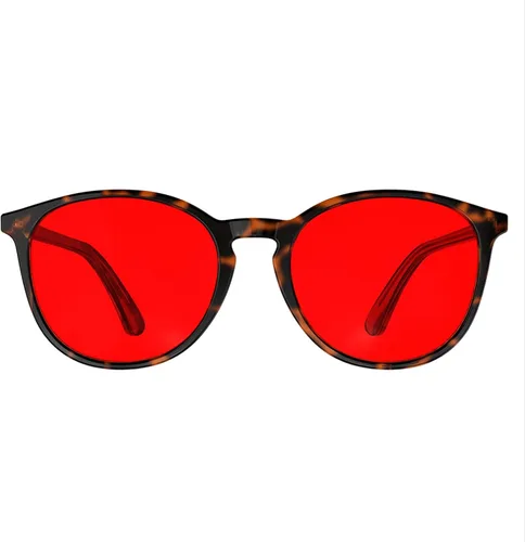 Miniatura 12 de Bloomoak Lentes de bloqueo de luz azul naranja 99%, estilo redondo retro de moda, alivia la fatiga ocular, mejorar el sueño para pantallas