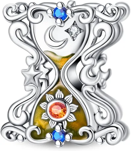 Miniatura 195 de KUNSIR Los abalorios se adaptan a pulseras Pandora para mujer, plata de ley 925, cuentas colgantes de joyería para niñas, dijes de feliz cumpleaños