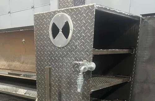 Miniatura 2 de LavaLock 8" aluminio molinete barbacoa fumador hoyo admisión hoja amortiguador conjunto de ventilación