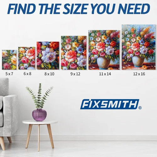 Miniatura 5 de FIXSMITH Tableros de lienzo para pintar de 9 x 12 pulgadas, paquete de 14 lienzos de pintura de gran valor, paneles de lienzo blanco en blanco, 100%