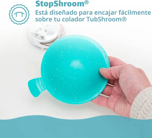 Miniatura 7 de StopShroom STBLU232 Tapón Universal Cubierta para Desagües de Bañera, Baño y Cocina, Aguamarina Aqua