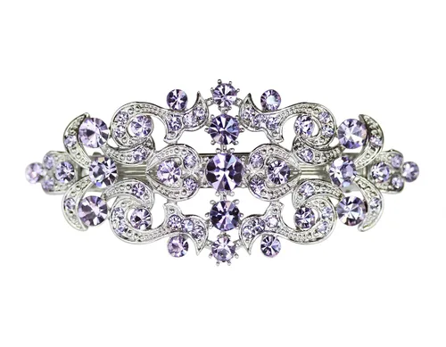 Miniatura 33 de Faship Precioso pasador floral de cristal AB Rhinestone