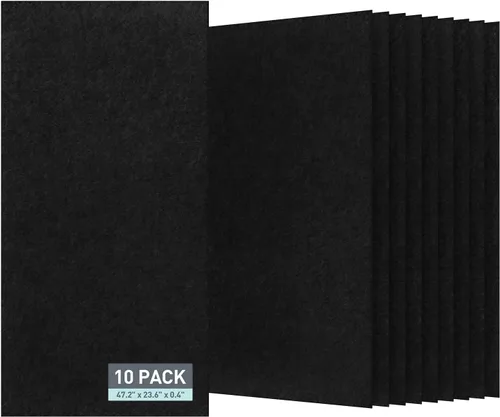 Miniatura 11 de UMIACOUSTICS 12 piezas de paneles acústicos, paneles de pared insonorizados de 11.8 x 11.8 x 0.35 pulgadas, paneles absorbentes de sonido y tablero