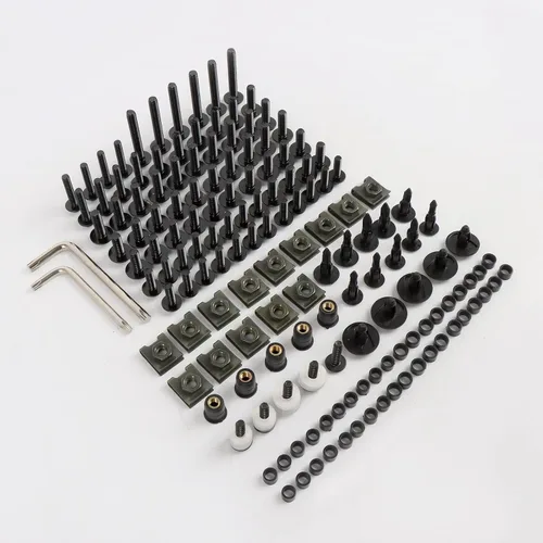 Miniatura 9 de BAIONE Juego de 195 pernos de carenado de acero inoxidable M5 M6 para motocicleta, tornillos de parabrisas de carenado, sujetadores universales