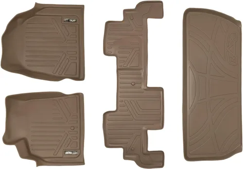 Miniatura 22 de SMARTLINER Juego de tapetes de piso de 2 filas compatibles con Buick Enclave 2008-2017 BMW (Alpina XB7) 2021-2021
