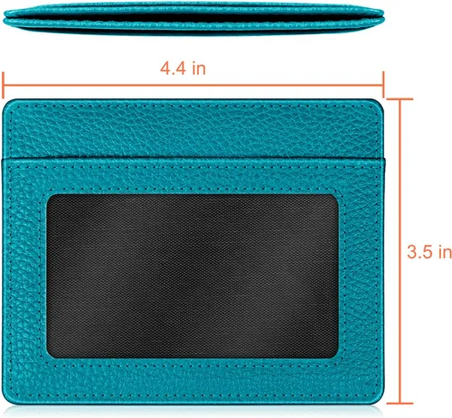 Miniatura 113 de Fintie Billetera delgada y minimalista para bolsillo frontal, con bloqueo RFID, tarjetero y ventana de identificación, para hombre o mujer