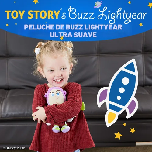 Miniatura 2 de Disney Baby Toy Story Juguetes para niños Buzz Lightyear Muñeco de 8 Pulgadas de Peluche Suave, Disney Pixar Peluches para Niños, Juguetes Disney