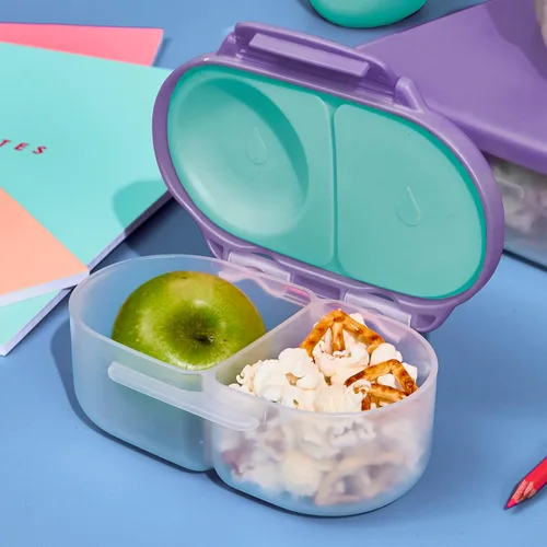 Miniatura 7 de b.box Caja de aperitivos – Mini caja Bento a prueba de fugas para niños y niños pequeños, recipientes de aperitivos de 2 compartimentos para niños