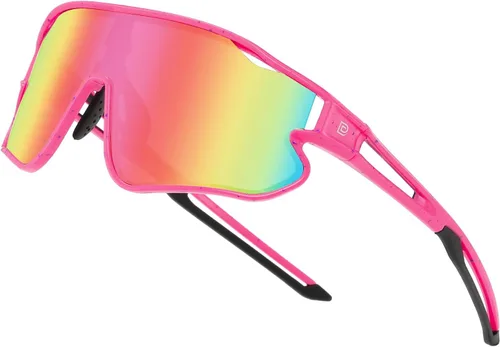 Miniatura 34 de DUCO Gafas de sol para niños y jóvenes, ligeras, con montura TR90, UV400, para béisbol, ciclismo, para niños y niñas, DK268