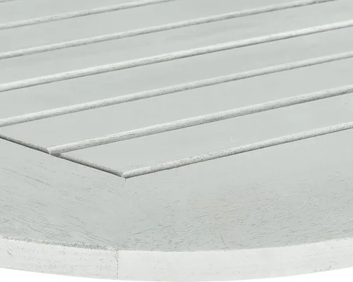 Miniatura 4 de SAFAVIEH Owens - Media mesa colgante para balcón - Gris - Madera maciza - Diseño costero lineal demilune - Ideal para balcón, patio, terraza, porche