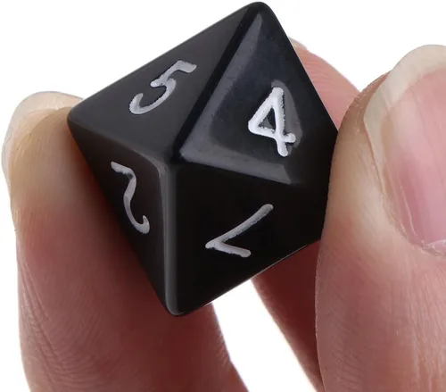 Miniatura 7 de 10 unids/pack acrílico 8 caras D8 diversas formas escultura digital dados para club fiesta familia juego de mesa accesorios