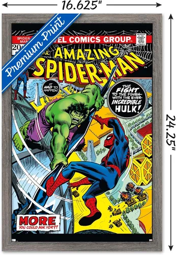 Miniatura 3 de Marvel Comics Amazing Spider-Man #120 - Póster de pared, 22.4 pulgadas de largo x 14.7 pulgadas de ancho, versión enmarcada de madera de granero