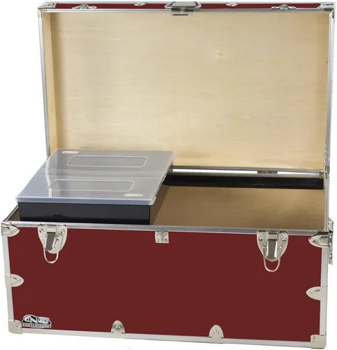 Miniatura 13 de C&N Footlockers - Baúl de almacenamiento grande con bandeja - Fabricado en los Estados Unidos - Solo casillero de acero en Amazon - Cofre duradero