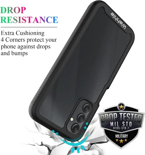 Miniatura 2 de Compatible con Samsung Galaxy A14 5G, protector de pantalla integrado de cuerpo completo, a prueba de golpes, ajuste delgado, funda protectora