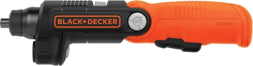 Miniatura 2 de BLACK+DECKER Destornillador inalámbrico con luz LED de 4V MAX, destornillador eléctrico con juego de 2 puntas (BDCSFL20C)