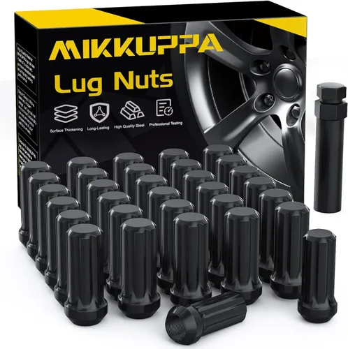 Miniatura 16 de MIKKUPPA 32 tuercas de rueda 9/16-18 – Repuesto para rueda de mercado secundario Dodge Ram 1500 2500 3500 2002-2010, hexagonal de 3/4", 2" de alto