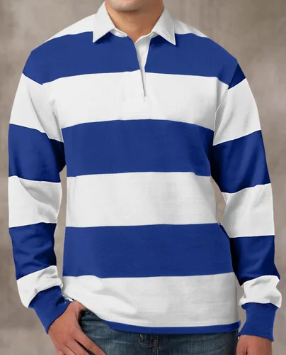 Miniatura 3 de Buy Cool Shirts Polo de rugby de manga larga para hombre