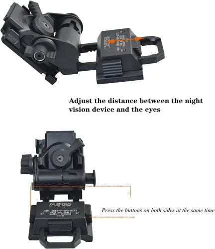 Miniatura 4 de Tipo de material de metal PVS15/18 GPNVG18 Gafas de visión nocturna Montaje y bolsa de batería Bolsa de contrapeso para montaje de casco L4G24 NVG