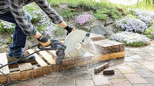 Miniatura 4 de BOSCH DB1241S Hoja de diamante de borde segmentado estándar de 12 pulgadas con eje de 1 pulgada para aplicaciones universales de corte tosco