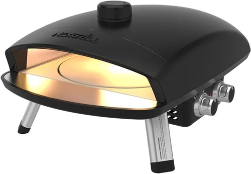 Nexgrill Ora Horno de pizza de propano de mesa de 12 pulgadas, marco de aluminio fundido, 14,000BTU, olla portátil de pizza a gas con patas