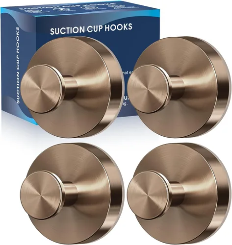 Miniatura 7 de MOTAIPEAK Ganchos de ventosa para ducha, 2 ganchos de succión para toallas de ducha, ganchos para toallas sin taladrar para pared de baño, cocina, 2