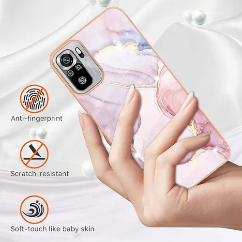Miniatura 2 de Funda delgada para Redmi Note 10 4G, funda para Redmi Note 10s, TPU + patrón de mármol IMD, funda delgada de protección de pantalla y cámara