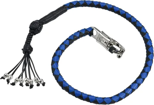 Miniatura 4 de Biker Whip - Látigo para motocicleta de 36 pulgadas, accesorios de manillar para motocicleta, látigos trenzados de cuero genuino para motocicletas