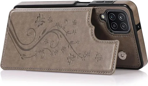Miniatura 5 de Asuwish Funda de teléfono para Samsung Galaxy A12 con protector de pantalla de vidrio templado, tarjetero con soporte para tarjetero, soporte
