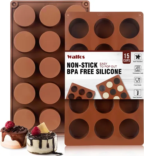 Miniatura 12 de Molde de silicona semiesfera, moldes de silicona para chocolate, 3 paquetes de moldes para hornear para hacer chocolate, pasteles, gelatina, mousse
