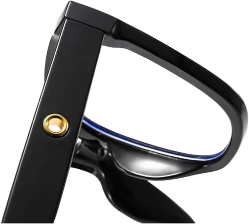 Miniatura 2 de Shiratori Lentes de bloqueo de luz azul, rectangular, elegante, aspecto preppy, marco multicolor para mujeres y hombres