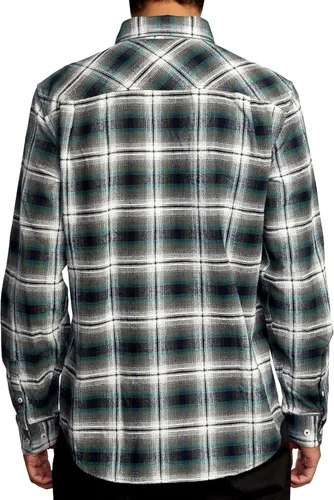 Miniatura 2 de RVCA Men's Standard Fit Long Sleeve Button Up Flannel Shirt
