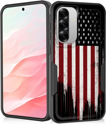 Miniatura 83 de Funda para Galaxy A14 5G, resistente de doble capa híbrida de policarbonato duro, goma suave, a prueba de golpes, funda protectora resistente