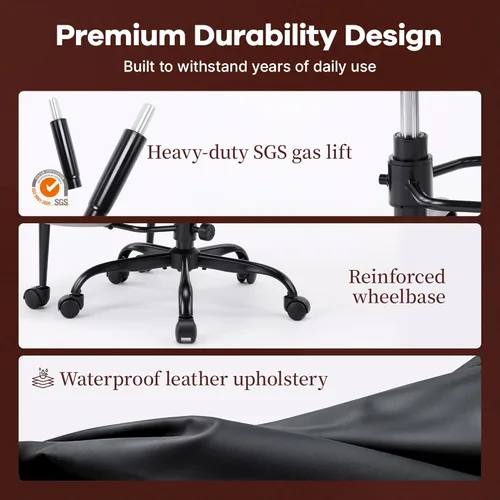 Miniatura 7 de AreShark Silla de Oficina con Piernas Cruzadas: Silla de Escritorio Criss Cross para TDAH con Ruedas y Reposapiés Giratorio Extensible - Silla