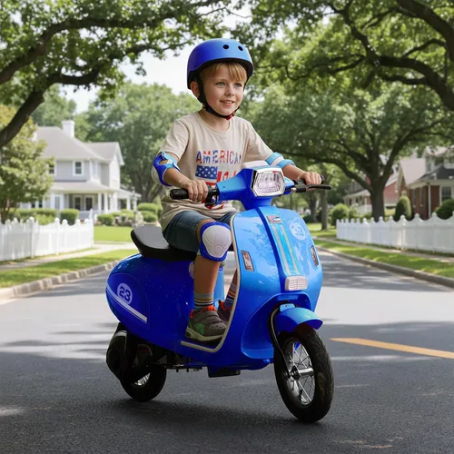 Miniatura 7 de Motocicleta para niños, motocicleta eléctrica de 2 ruedas para niños a partir de 8 años, juguetes de paseo de 24 V con música, faro, 3 velocidades