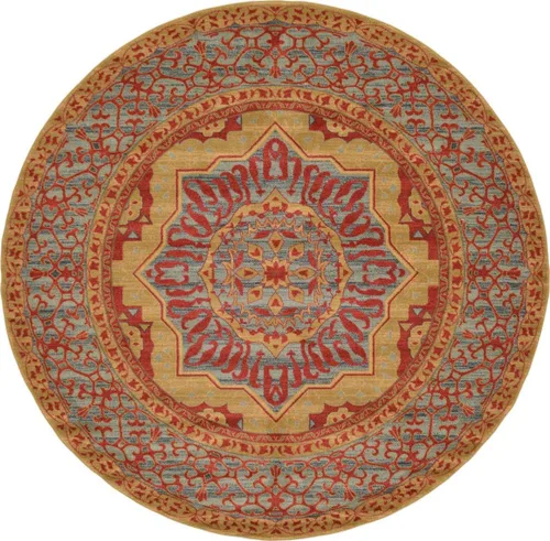 Miniatura 26 de Unique Loom Palace Collection - Alfombra Saray (2 pies x 3 pies 1 pulgada, rectangular, crema/marrón claro)