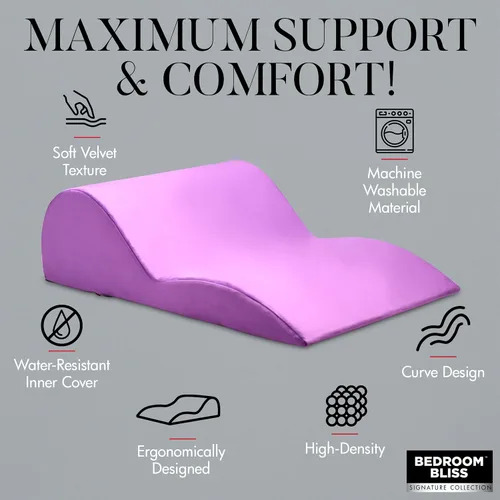 Miniatura 6 de Bedroom Bliss - Cojín contorneado para hombres, mujeres y parejas. Diseño ergonómico con curvas para posicionamiento sexual y penetración profunda.